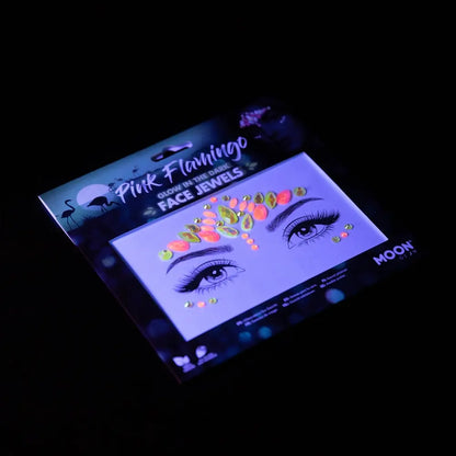 Strass Autocollant - Pink Flamingo - Glow in the dark - Brille dans le noir