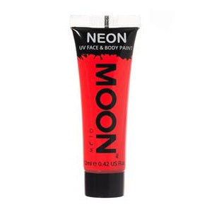 Face & Body Paint Néon UV Rouge - 12ml