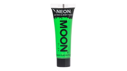 Face & body pain neon UV intens vert