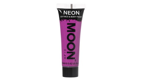 Face & body pain neon UV intens violet