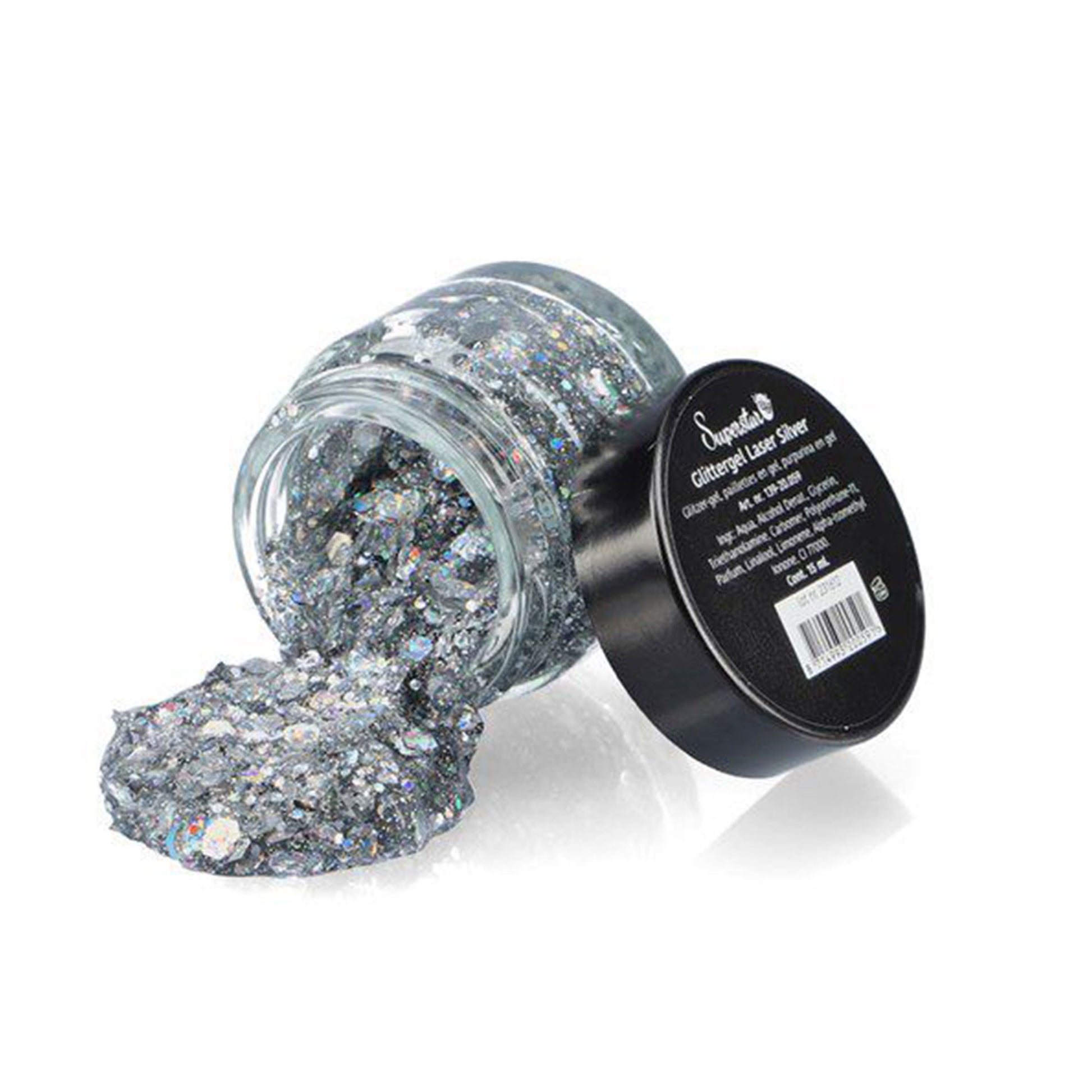 Paillettes en Gel "Laser" Argent - 15ml