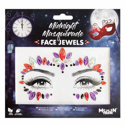 Strass Autocollant - Midnight Masquerade - Blanc - Noir - Rouge - Violet & blanc - Moon Terror