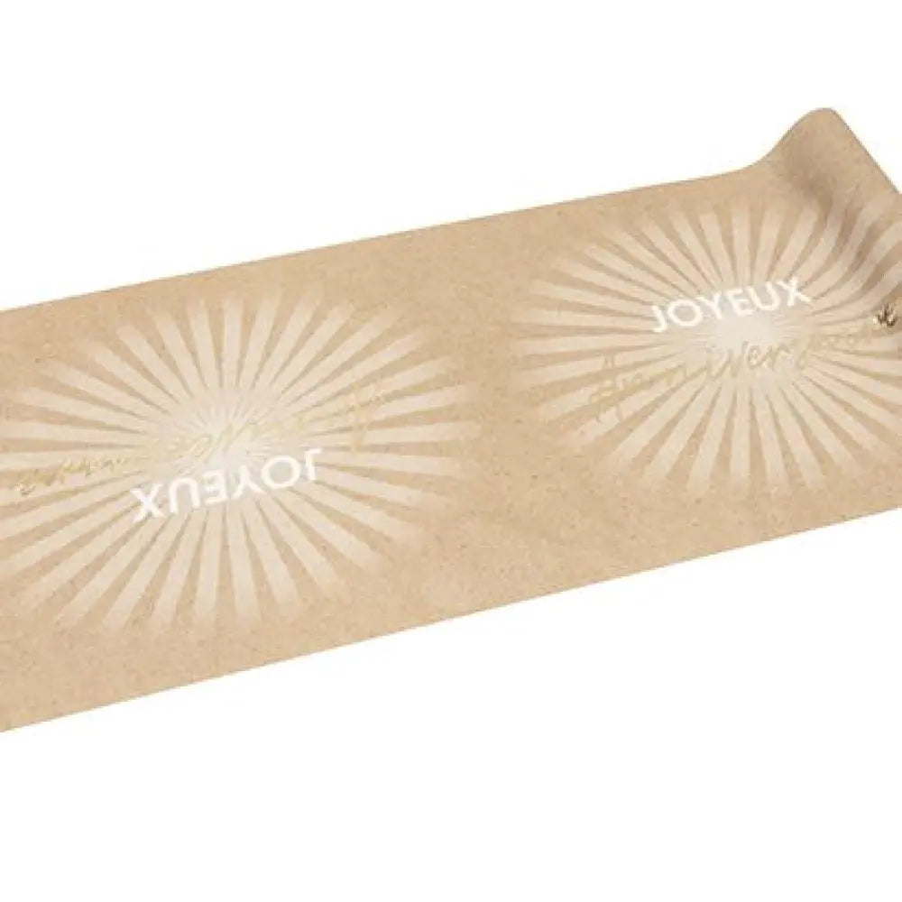 Chemin de Table Imitation Coton - "Joyeux Anniversaire" - 3m