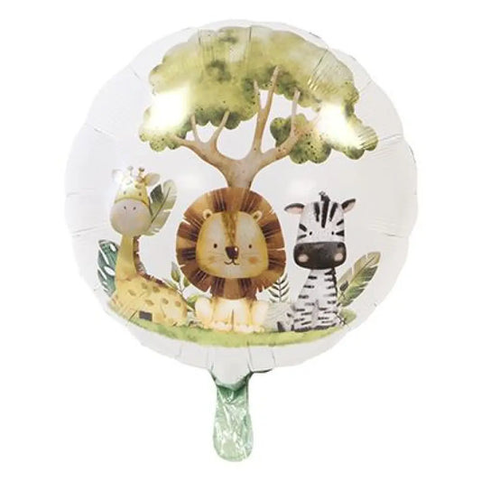 Ballon Alu 45cm - "Animaux de la Savane"