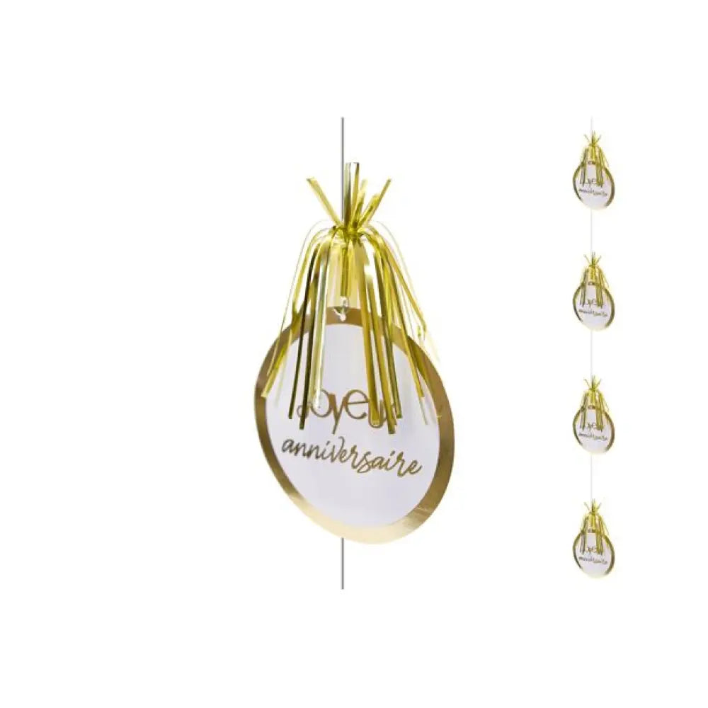 Suspension Cascade ''Joyeux Anniversaire'' - Or