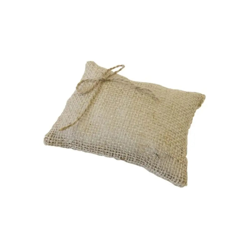 Petit Coussin en Jute Décoratif