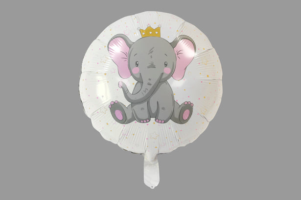 BALLON METALLIQUE ELEPHANT (diam 45 cm)