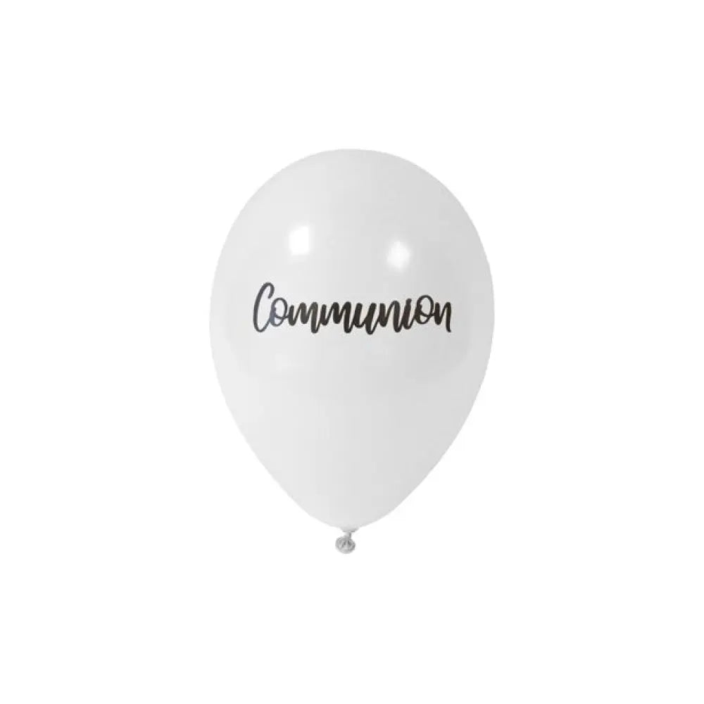 8 Ballons en latex "Communion" - Ø 25 cm