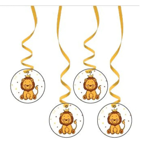 4 Suspensions Spirales - Lion