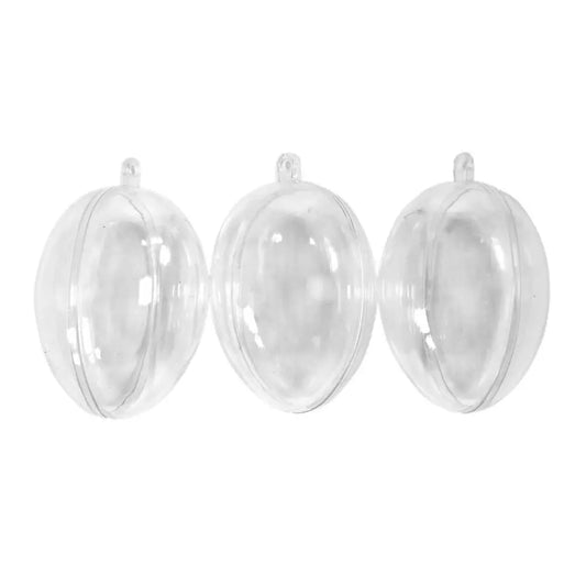 3 Coquille d'œufs à remplir - Transparente  "Pâques"