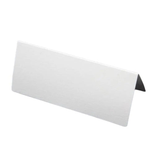 6 Marque-places uni blanc - 9,5 x 4 cm