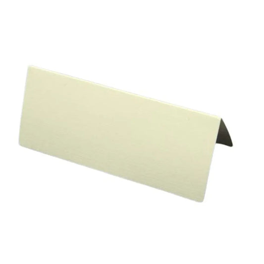 6 Marque-places uni ivoire - 9,5 x 4 cm