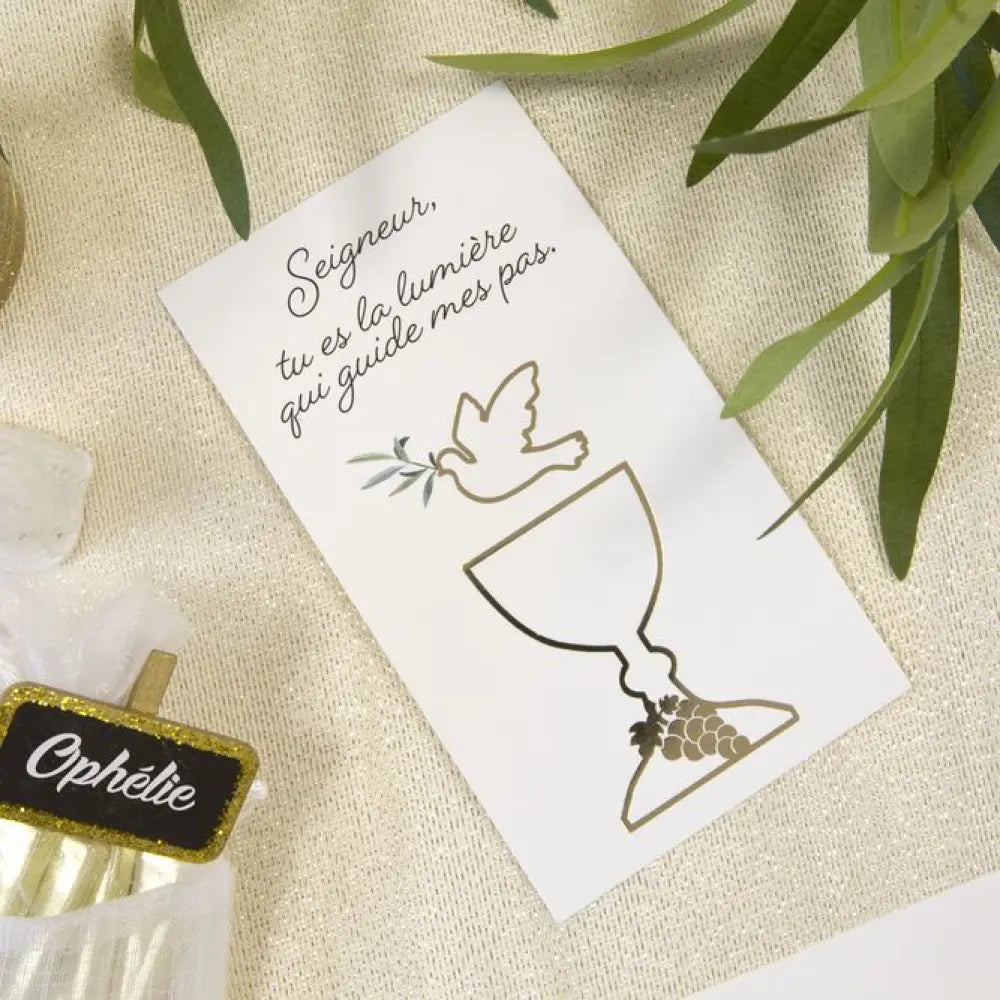 6 Cartes de Remerciements Communion