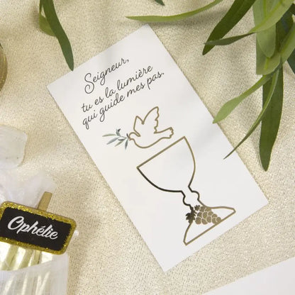 6 Cartes de Remerciements Communion