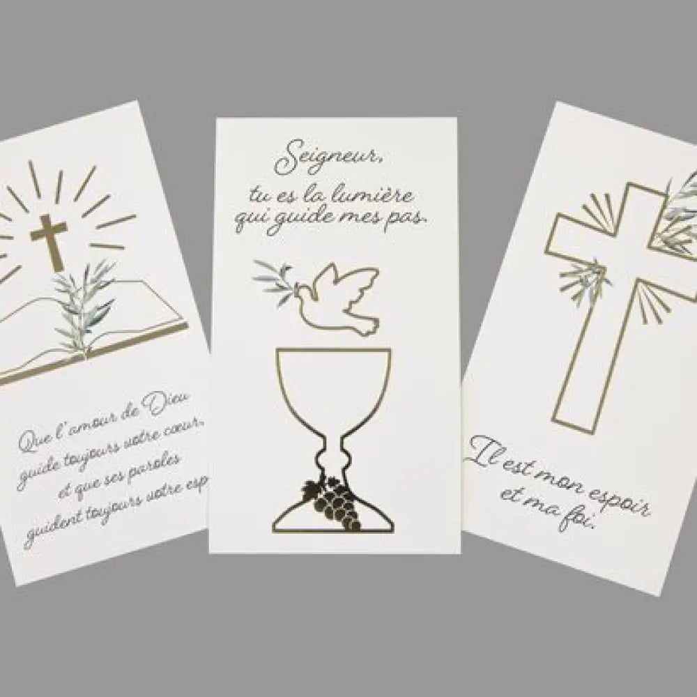 6 Cartes de Remerciements Communion