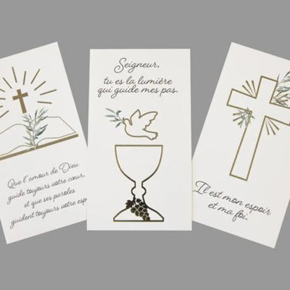6 Cartes de Remerciements Communion