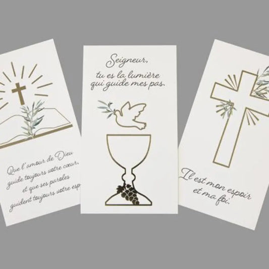 6 Cartes de Remerciements Communion