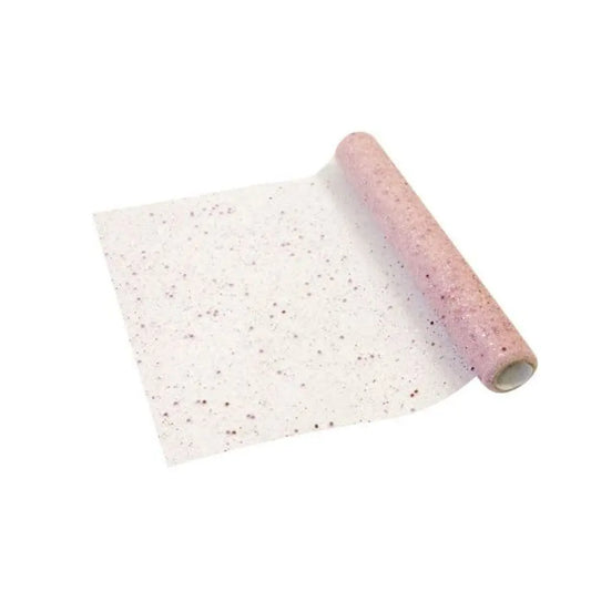 Chemin de Table en Tulle Pailleté - Rose Gold - 28cm x 5m