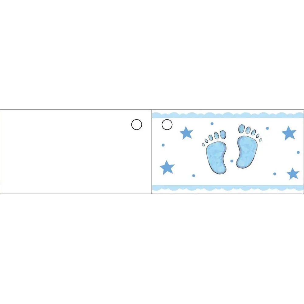 10 Etiquettes Naissance - Bleu