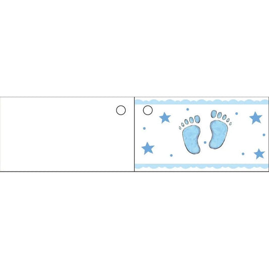 10 Etiquettes Naissance - Bleu