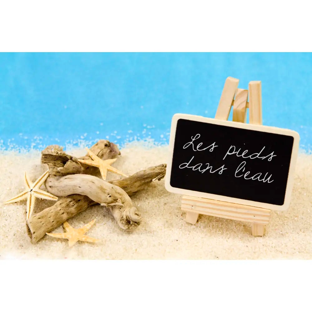 Chevalet en bois avec ardoise - 6 x 11 cm