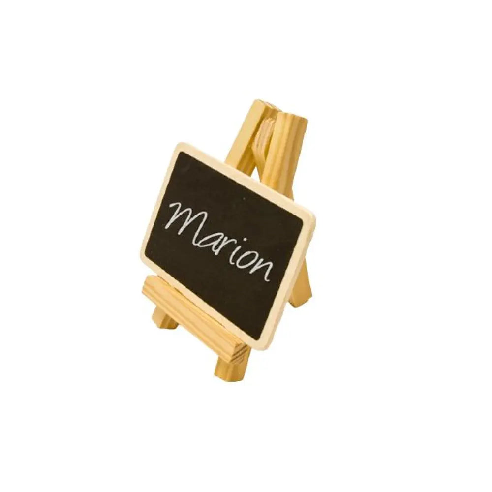 Chevalet en bois avec ardoise - 6 x 11 cm