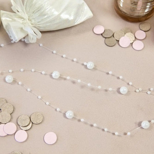 Guirlande de Perles Argentées - 2,5m