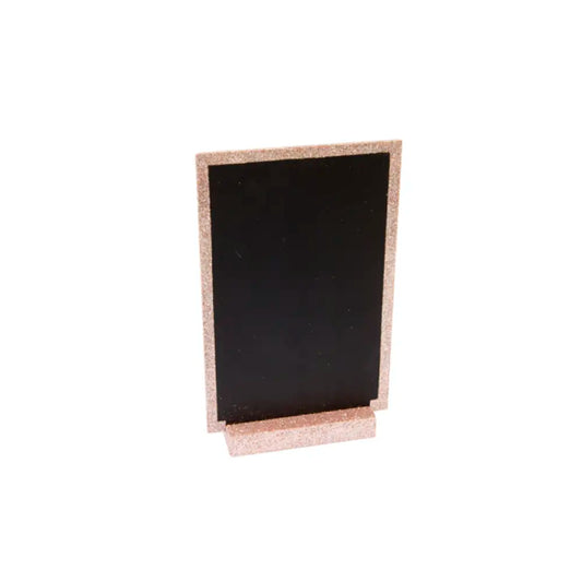 Ardoise ''Menu'' Pailletée - Double Face - 19 cm x 12 cm - Rose Gold