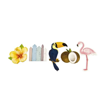 10 Confettis de Table - Tropique