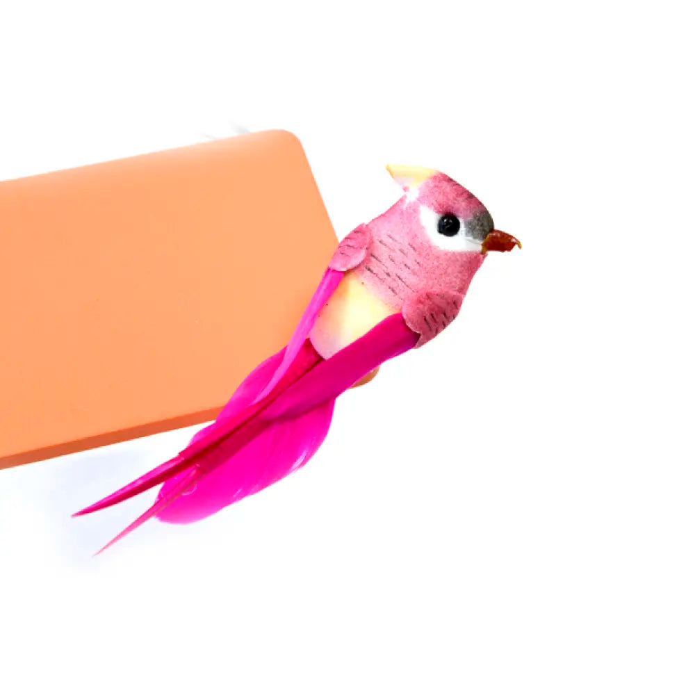 Perruche Fuchsia sur pince - Moyen Modèle