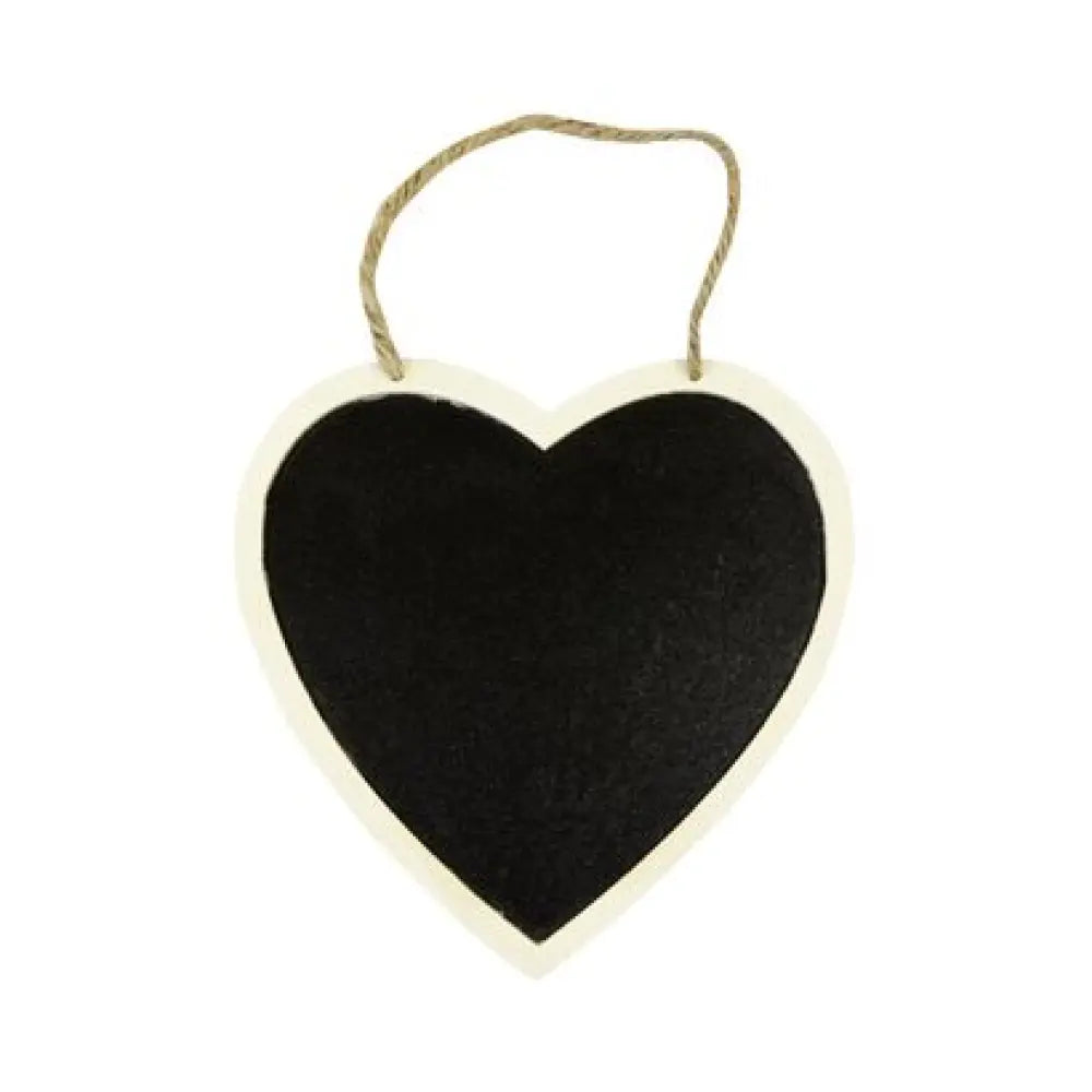 Cœur "façon Ardoise" à suspendre - 16x16cm