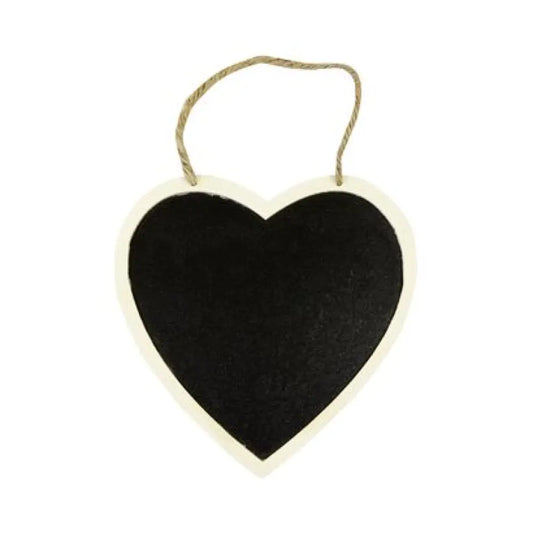 Cœur "façon Ardoise" à suspendre - 16x16cm