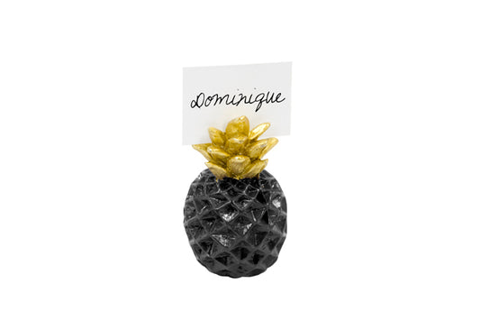 RESINE MARQUE PLACE "ANANAS" NOIR OR