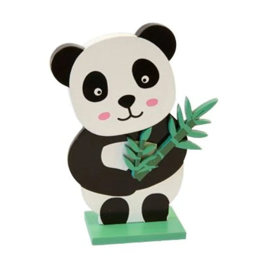 Centre de Table en Bois - Panda