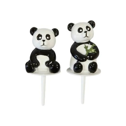 2 Sujets en Résine pour Gâteaux - Panda