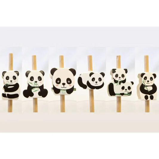 12 Décors pour Paille - Panda