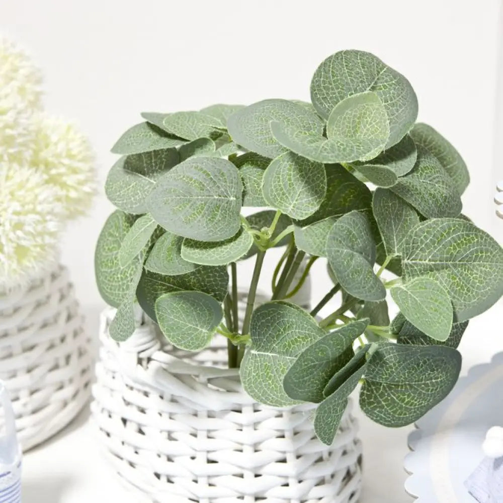 Piquet d'Eucalyptus - 7 Branches - Feuilles Imprimées