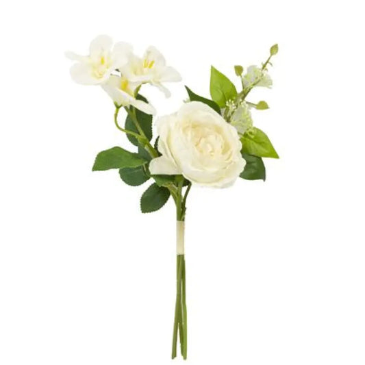 Bouquet Roses, Frangipaniers et Fleurettes