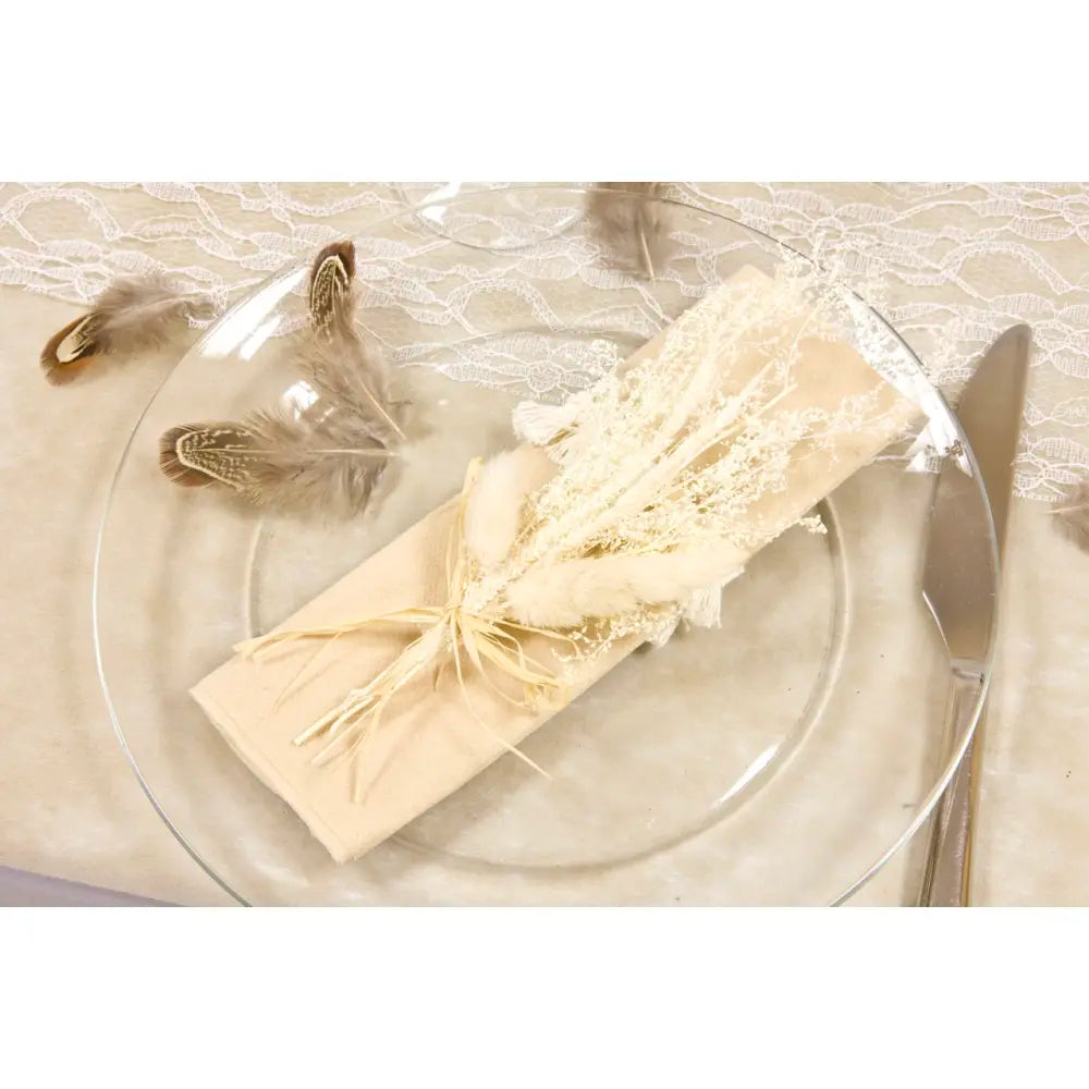 Bouquet de lagurus et fleurs séchées - Hauteur 18 cm