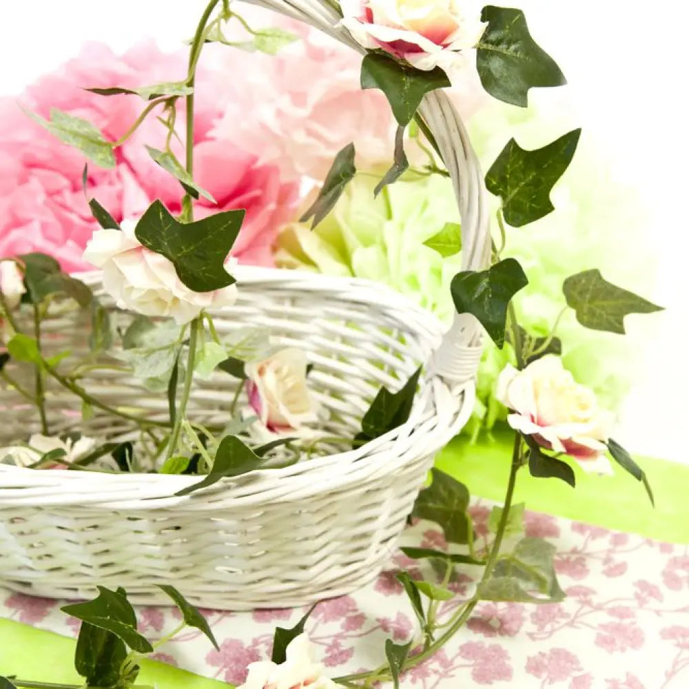 Guirlande de Lierre et Roses - Rose - 1,70m env.