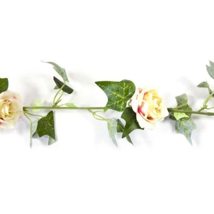 Guirlande de Lierre et Roses - Rose - 1,70m env.