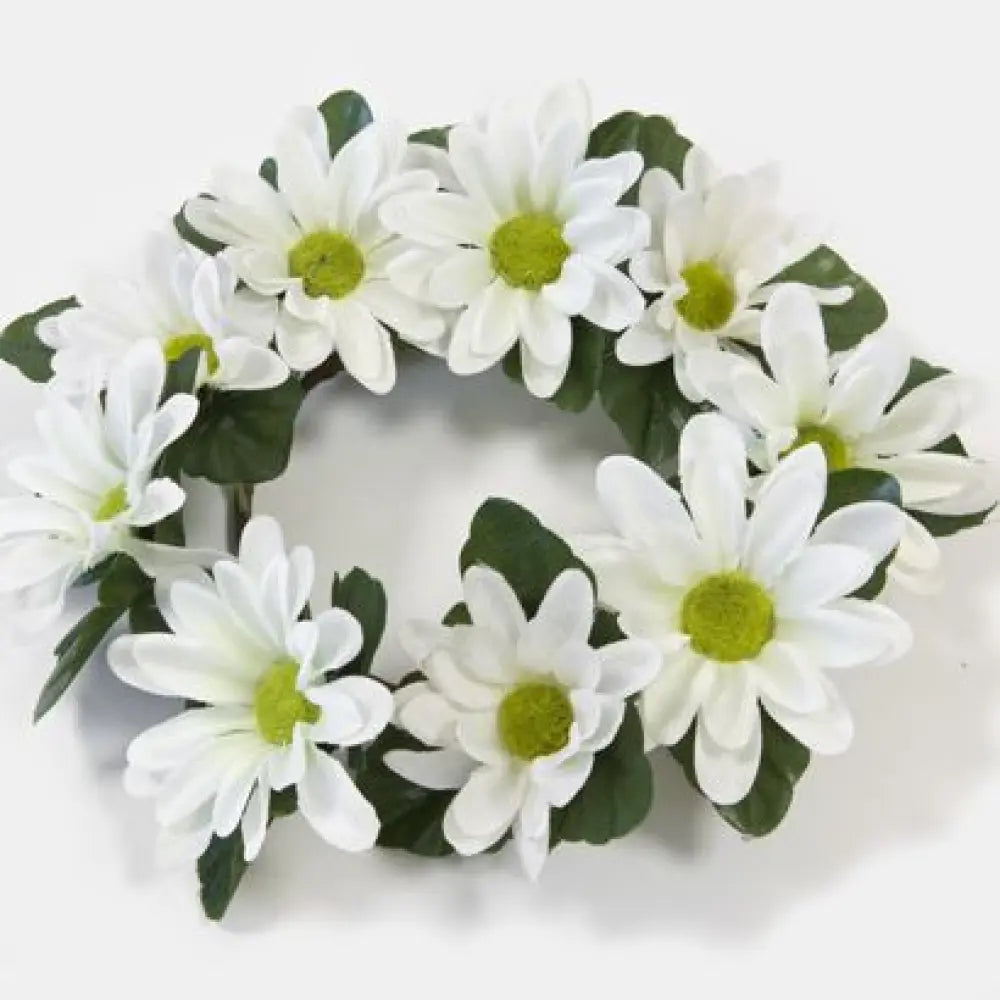 Centre de Table - 9 Marguerites et Feuillage