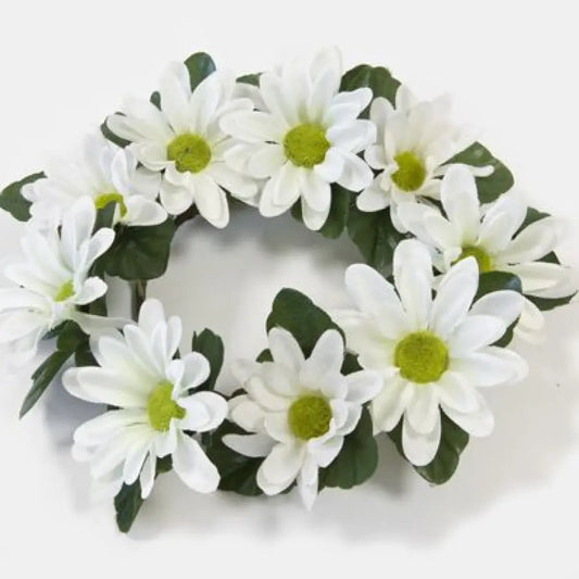 Centre de Table - 9 Marguerites et Feuillage