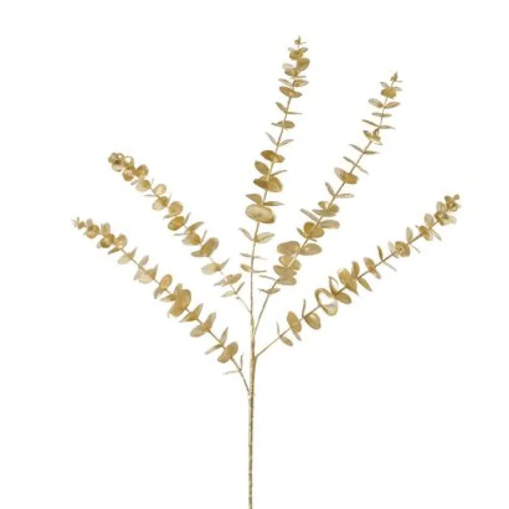Branche de Feuilles d'Eucalyptus - Métallisée Or