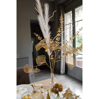 Branche de Feuilles de Ginkgo Or - Hauteur 66 cm