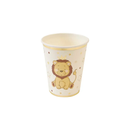 6 Gobelets en Carton 27cl - Lion