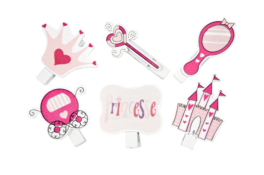 THEME PRINCESSE SUR PINCE (x 6)