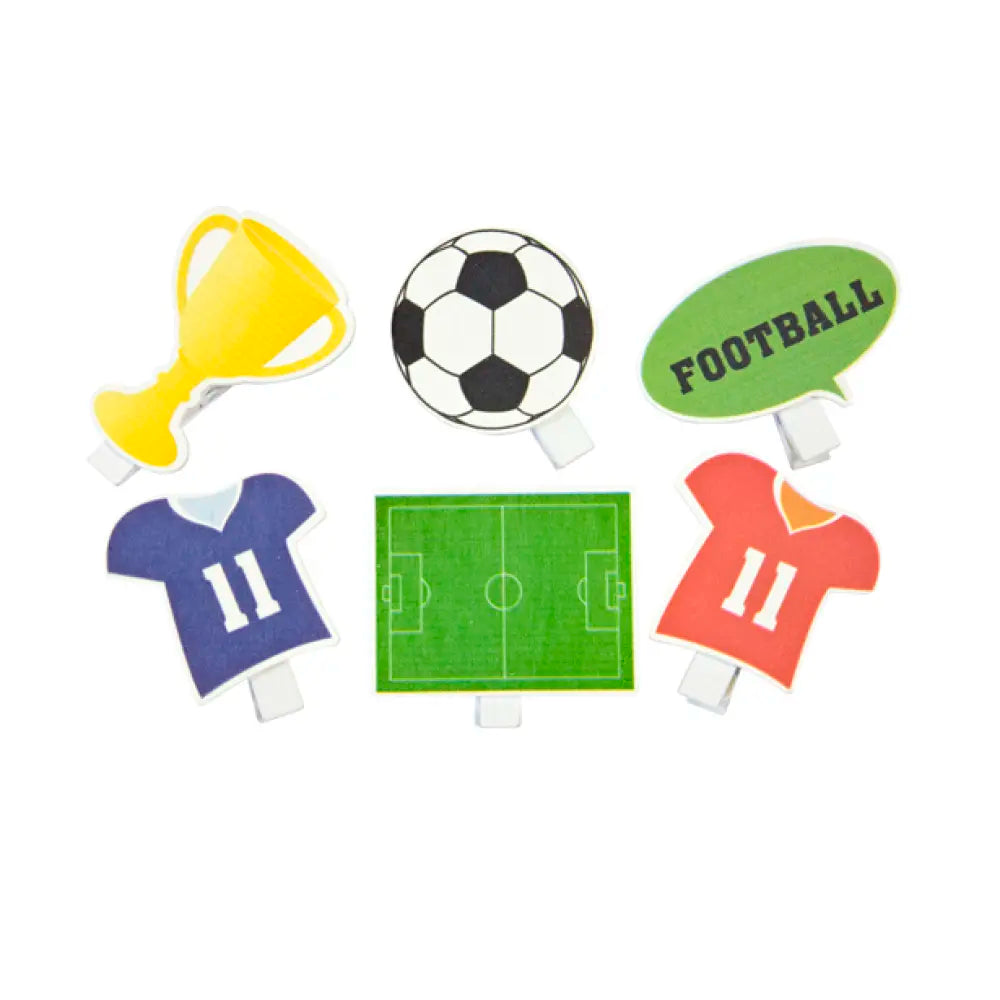 6 Pinces - Thème Foot