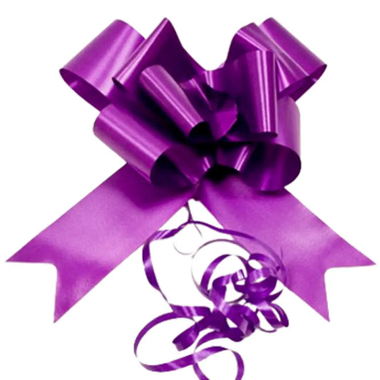 4 Nœuds à Tirer - Forme Papillon - Prune