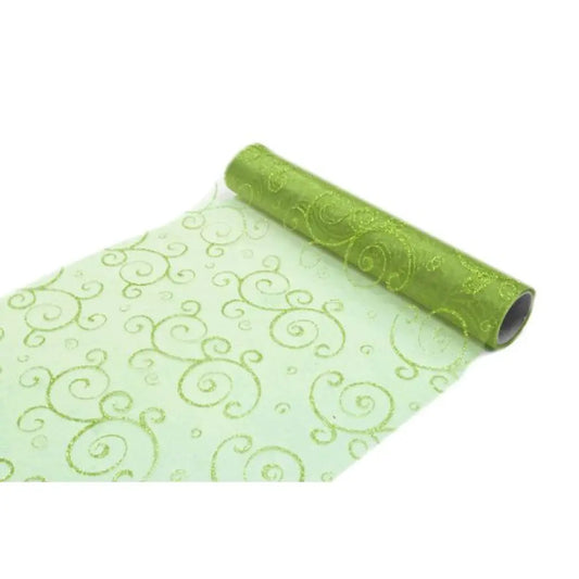 Chemin de Table 5m - Arabesque Menthe